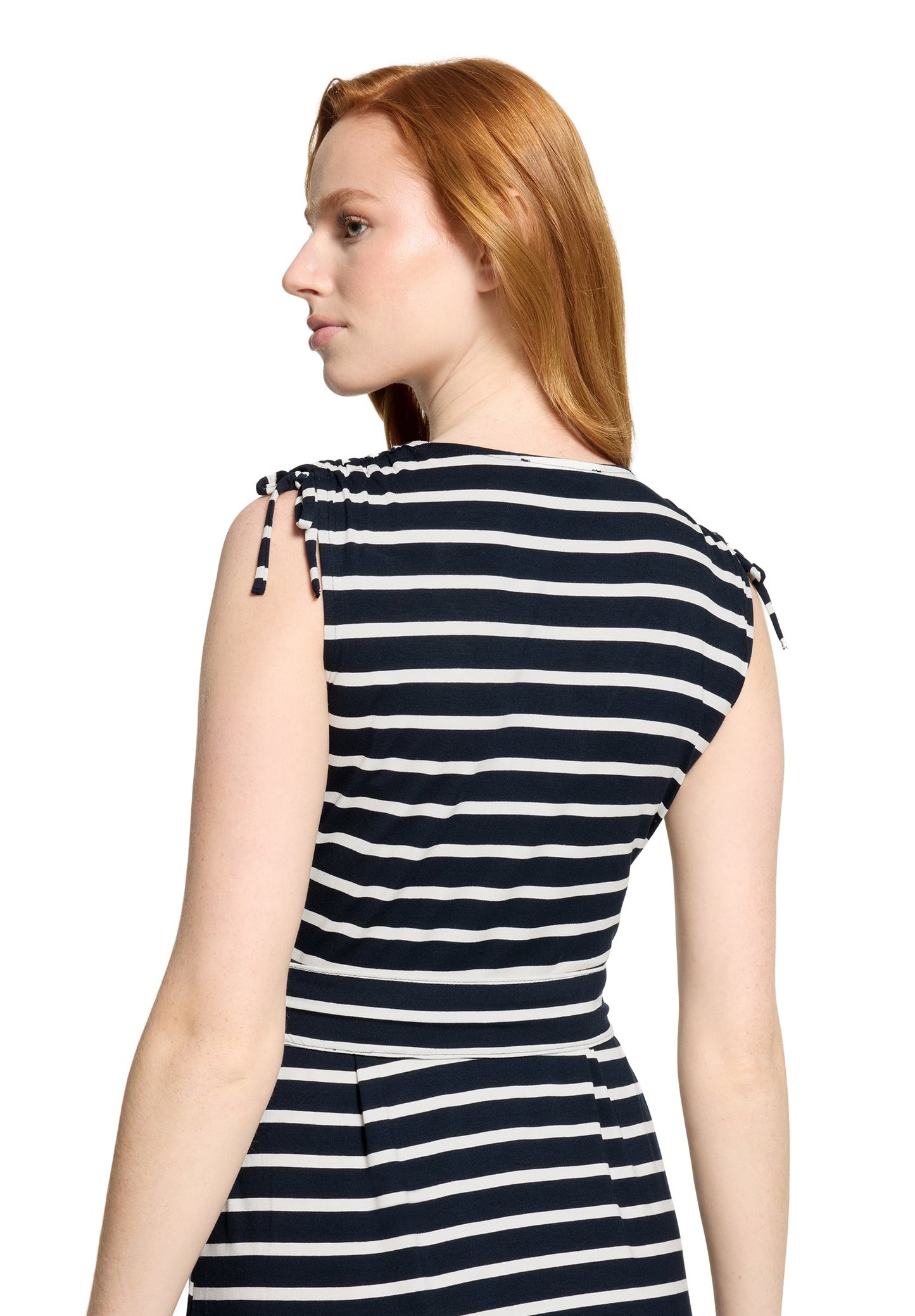 Jerseykleid (Dark Blue/cream)