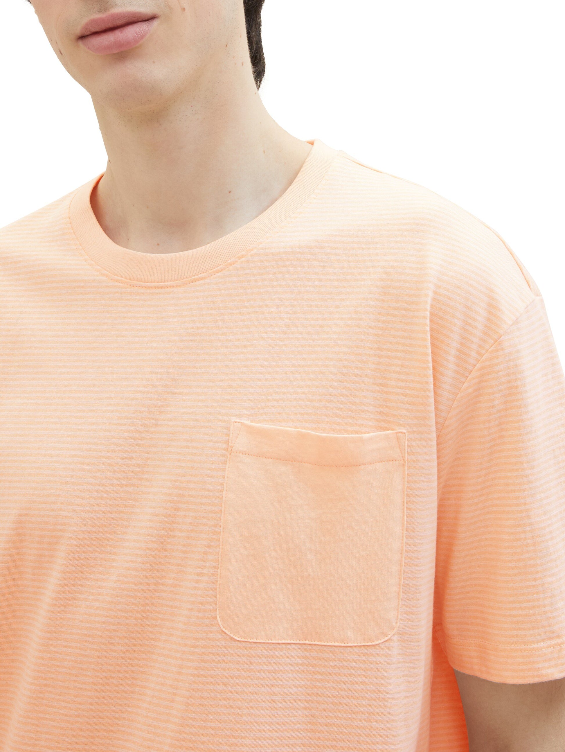 Gestreiftes T-Shirt (Peach Melange)
