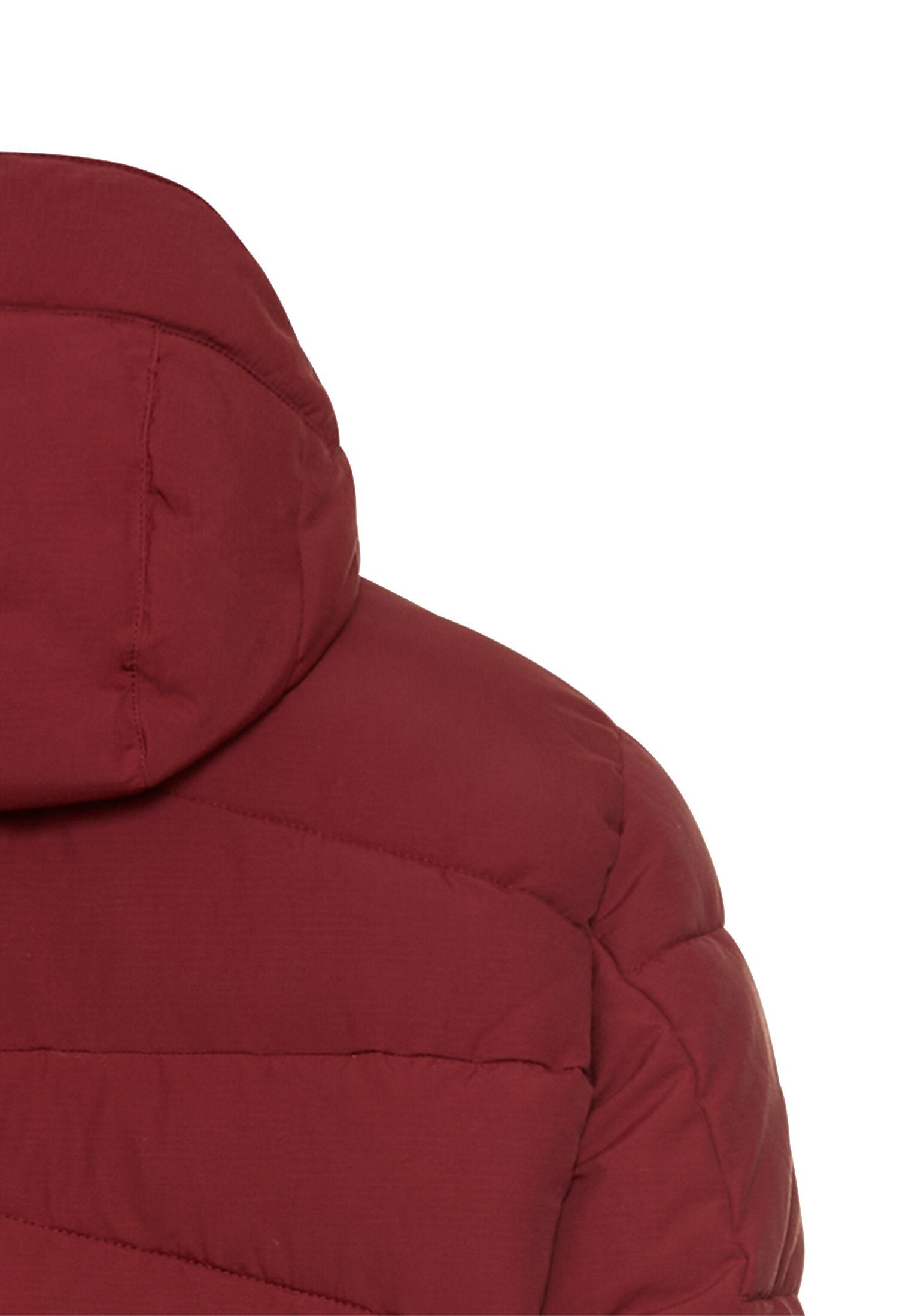 Winterjacke mit abnehmbarer Kapuze (Amber Red)