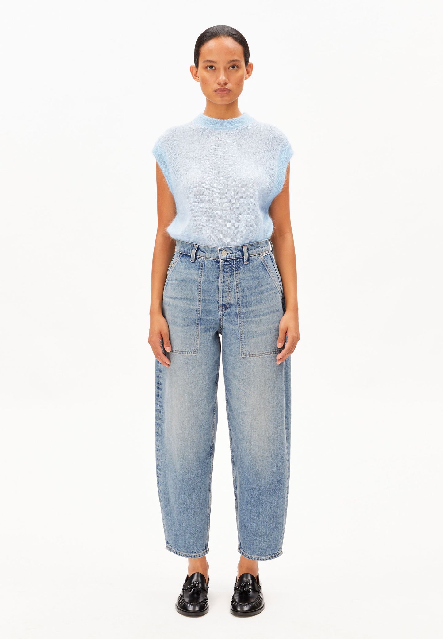 Baarly High Worker Barrel Jean (Andromedar)