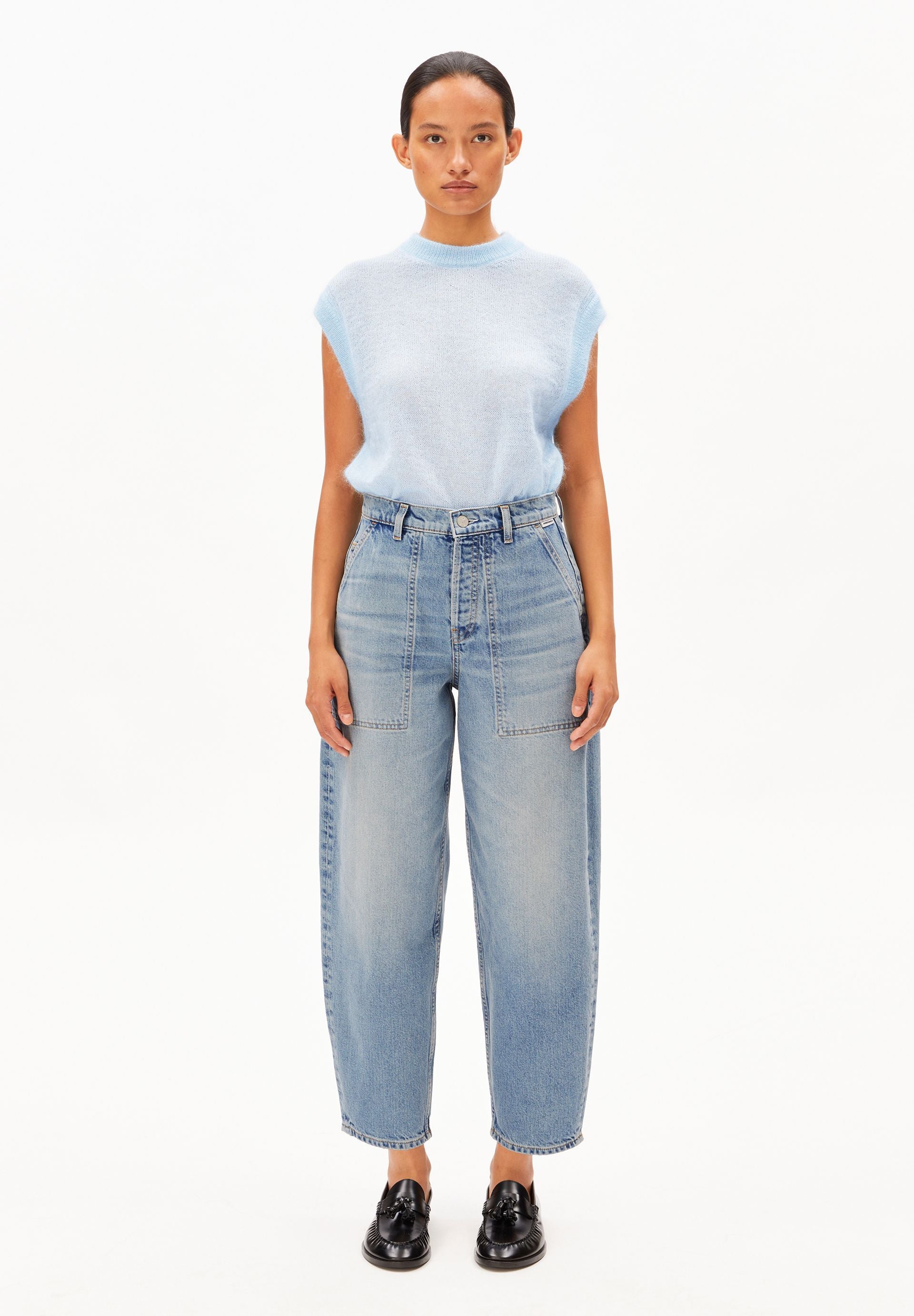 Baarly High Worker Barrel Jean (Andromedar)