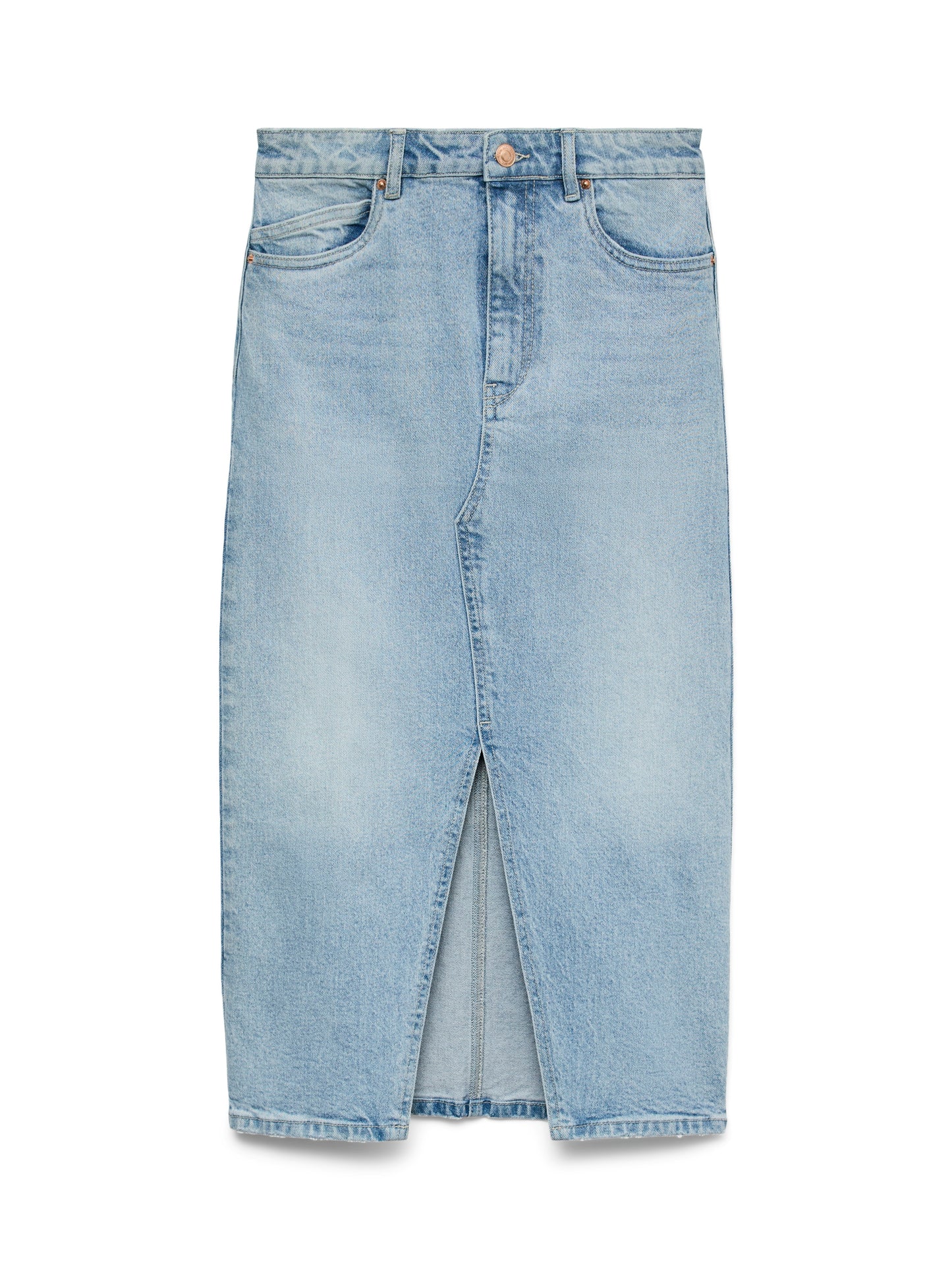 Vmveri Hr Calf Denim Skirt Ga Mix Noos (Light Blue De)