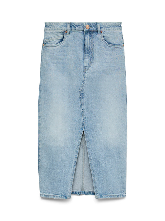 Vmveri Hr Calf Denim Skirt Ga Mix Noos (Light Blue De)
