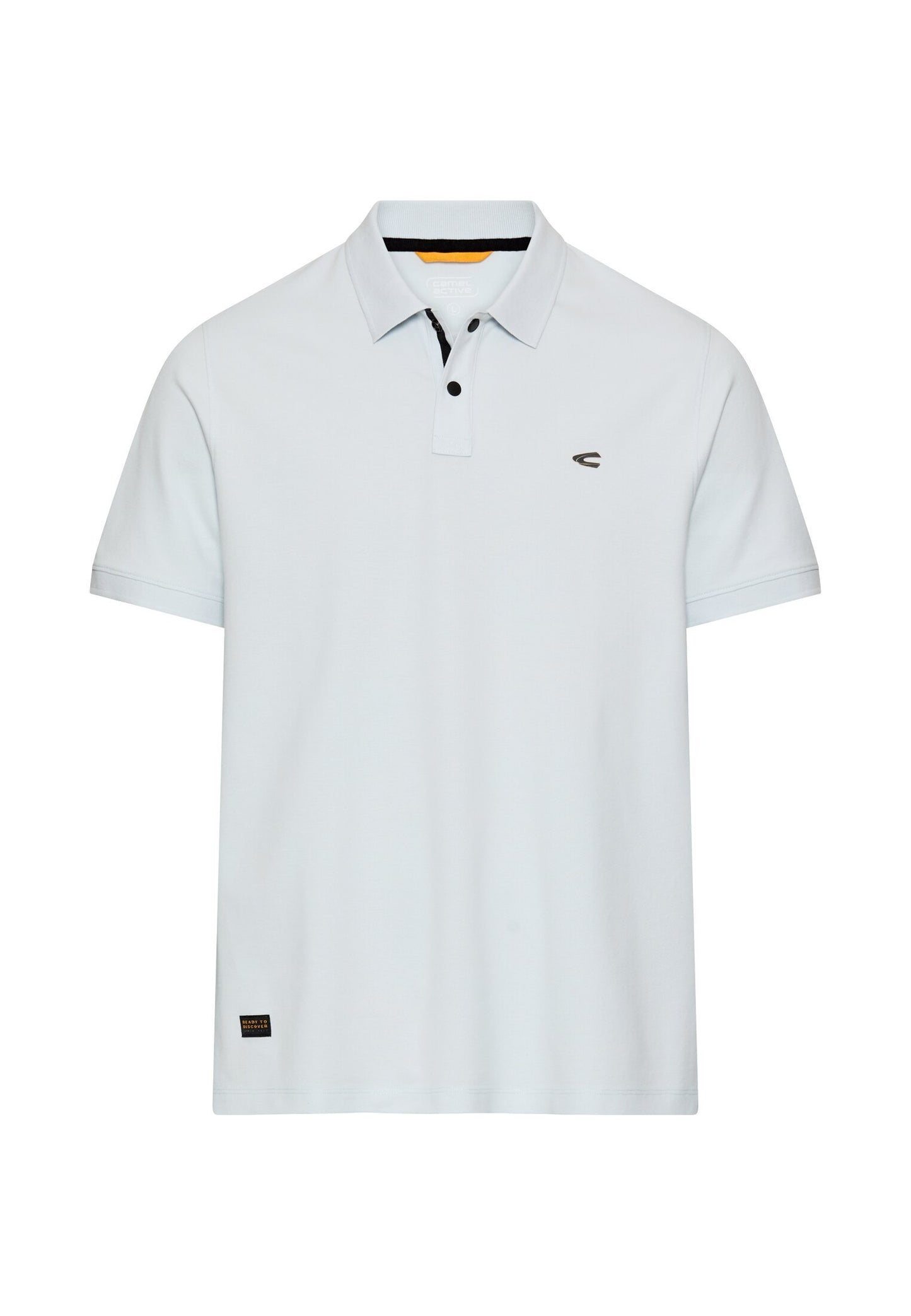 Poloshirt mit Kontrastdetails (Airy Blue)