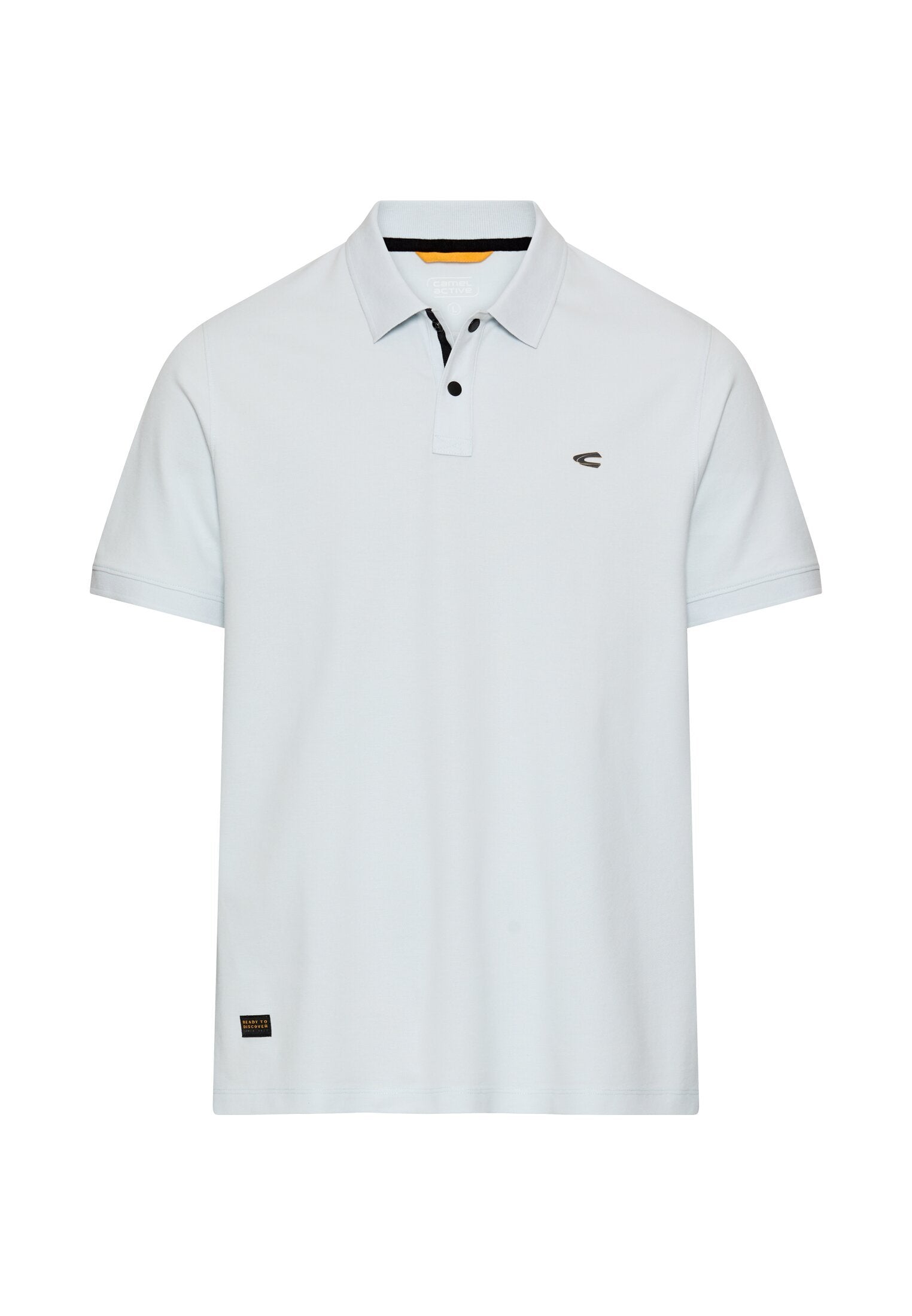 Poloshirt mit Kontrastdetails (Airy Blue)