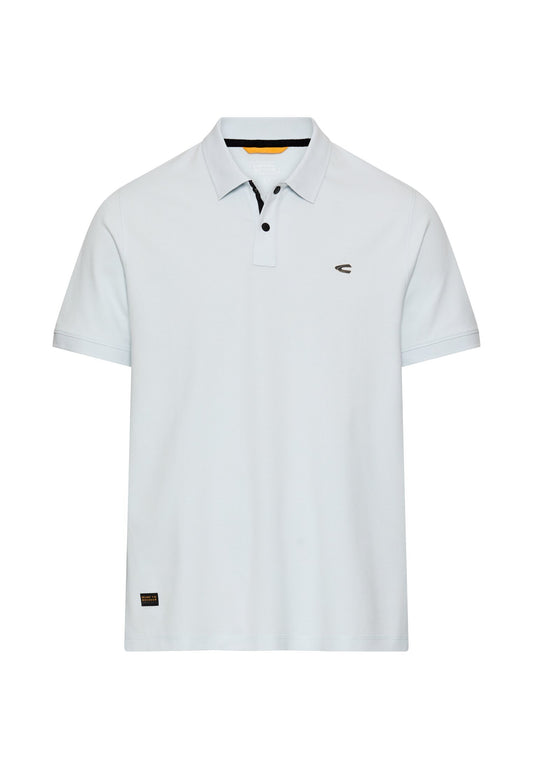 Poloshirt mit Kontrastdetails (Airy Blue)