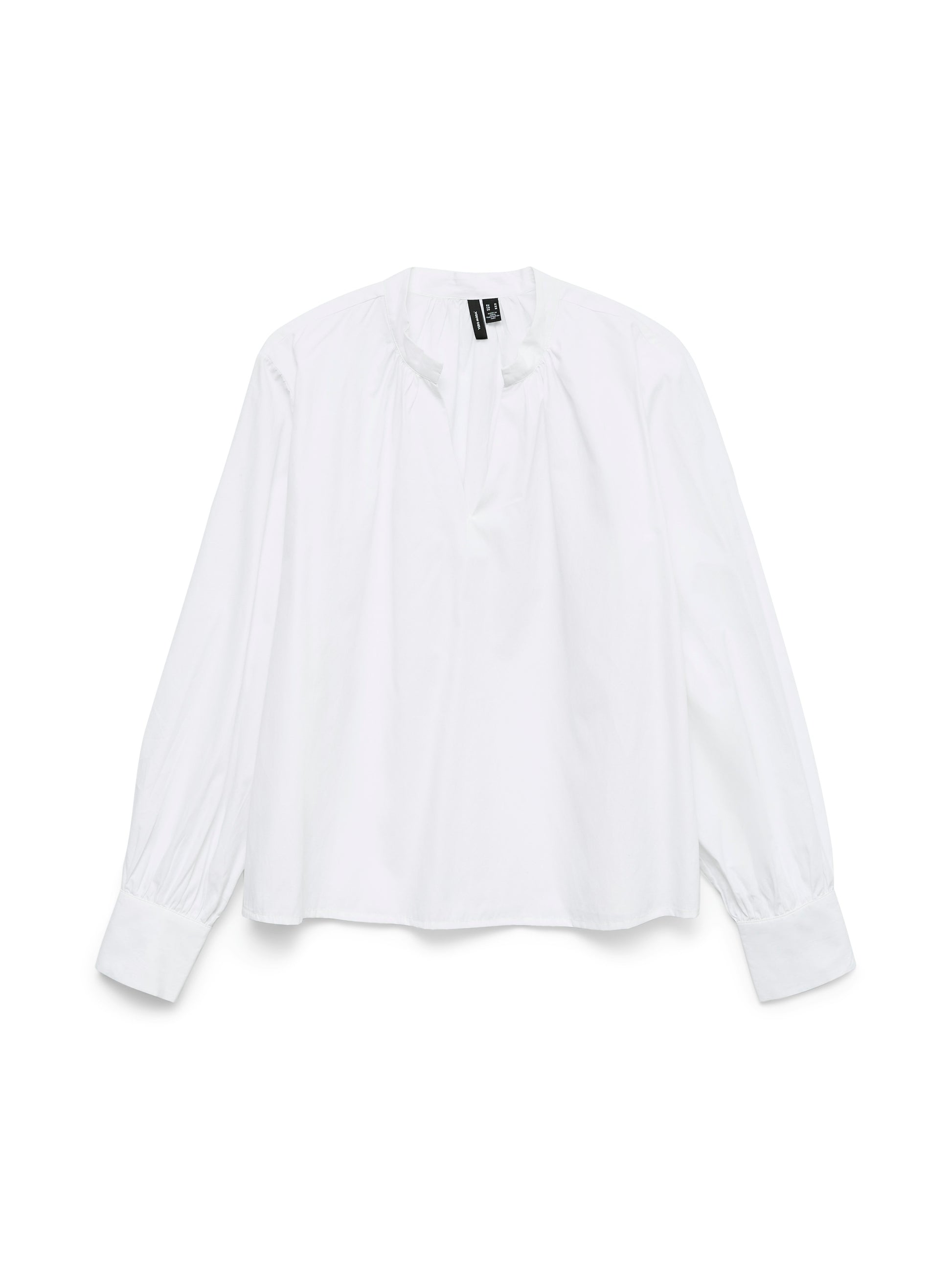 Vmfanni Ls V-neck Top Wvn (Bright Whi)