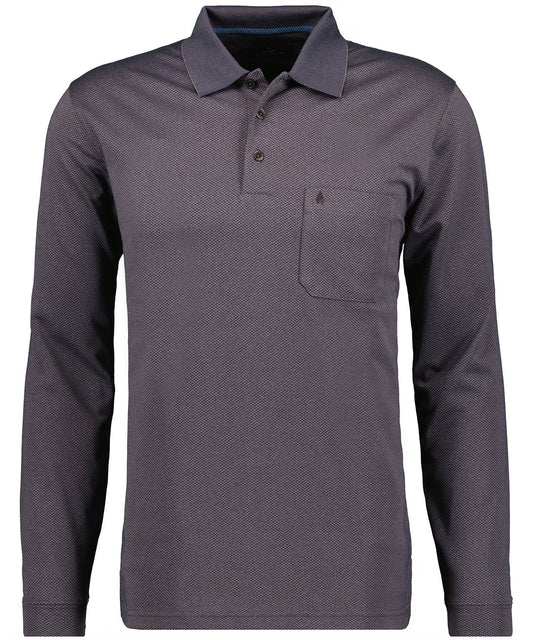 Poloshirt langarm (Mocca)