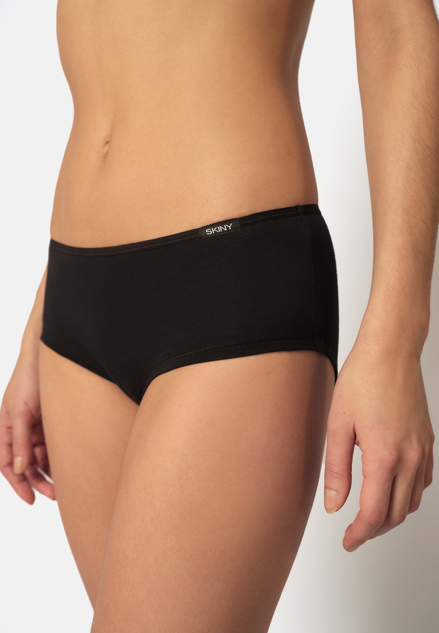 Skiny Damen Panty Doppelpack Cotton Advantage (Black)