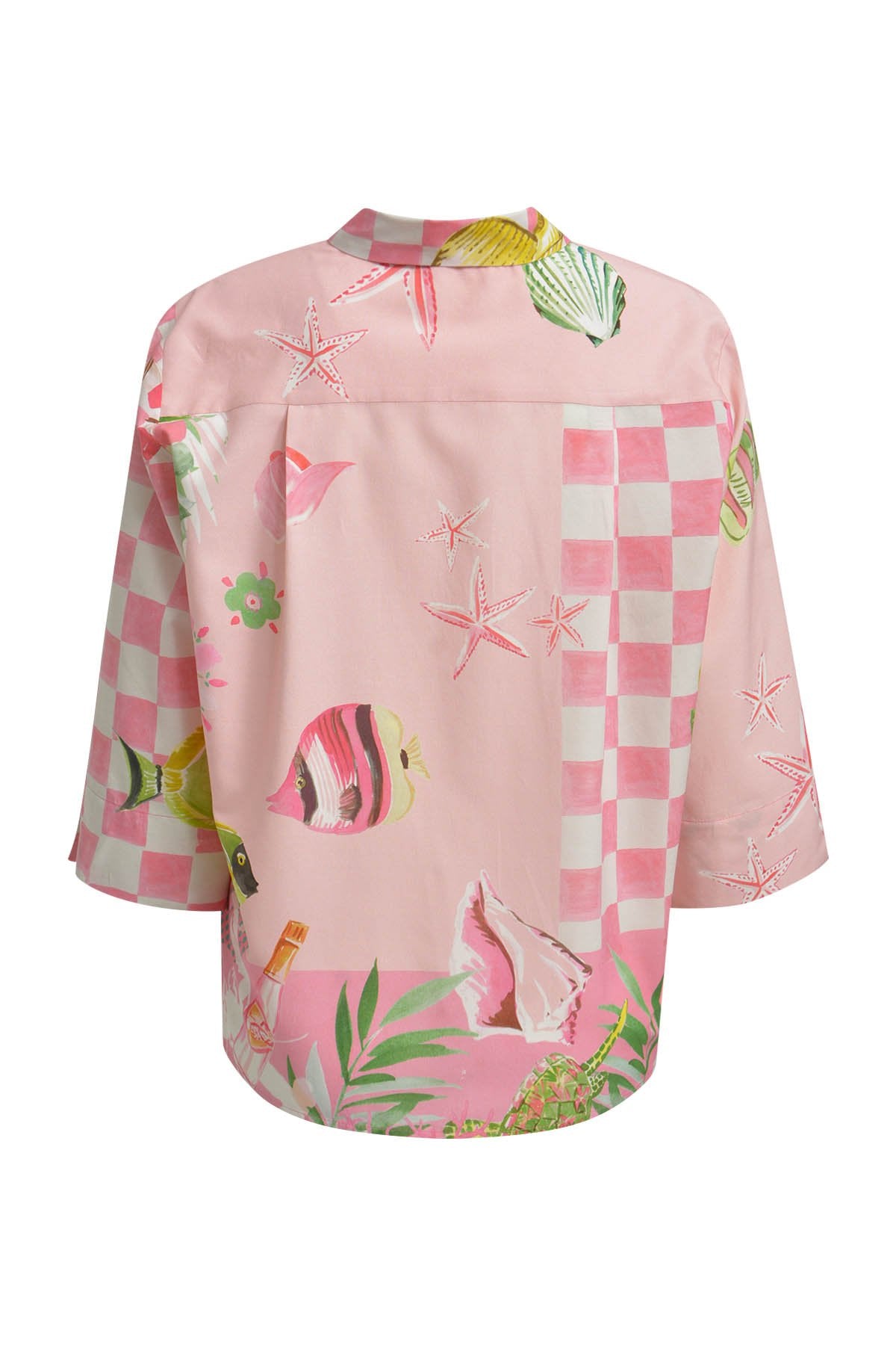 Crazy Shirt Collar Blouse (Powder Ros© Pri)