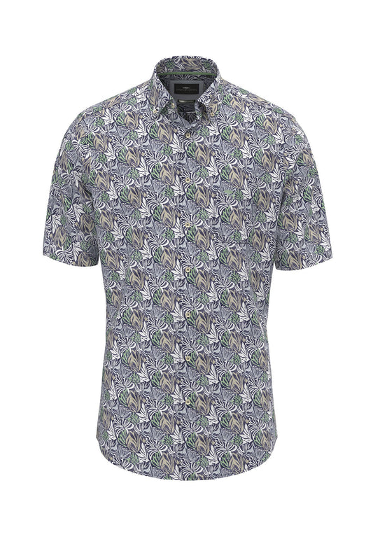 Multicolor Slub Print, B.D., 1/2 (Navy)