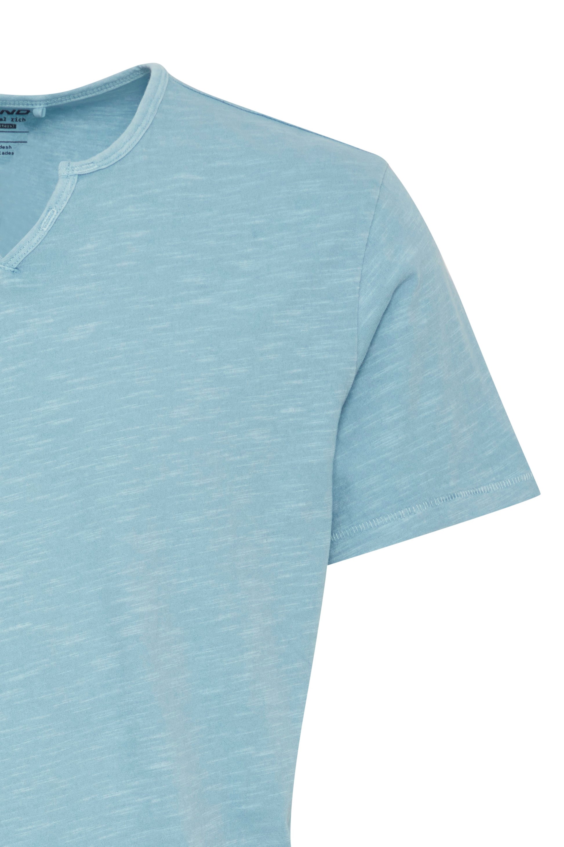 BHAshton split neck tee (Dusty Blue)