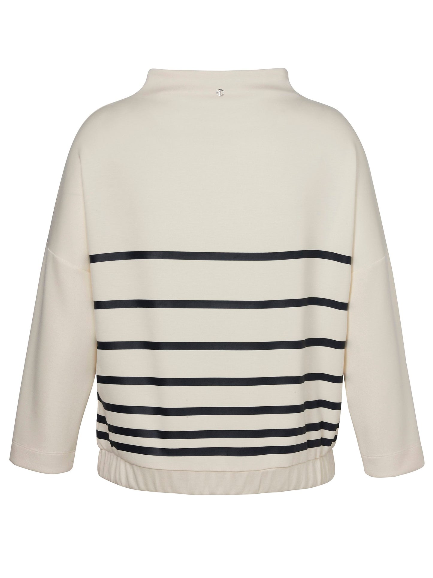 Sweatshirt Kelchkragen 1/1 Arm Druck (Butter / Navy)