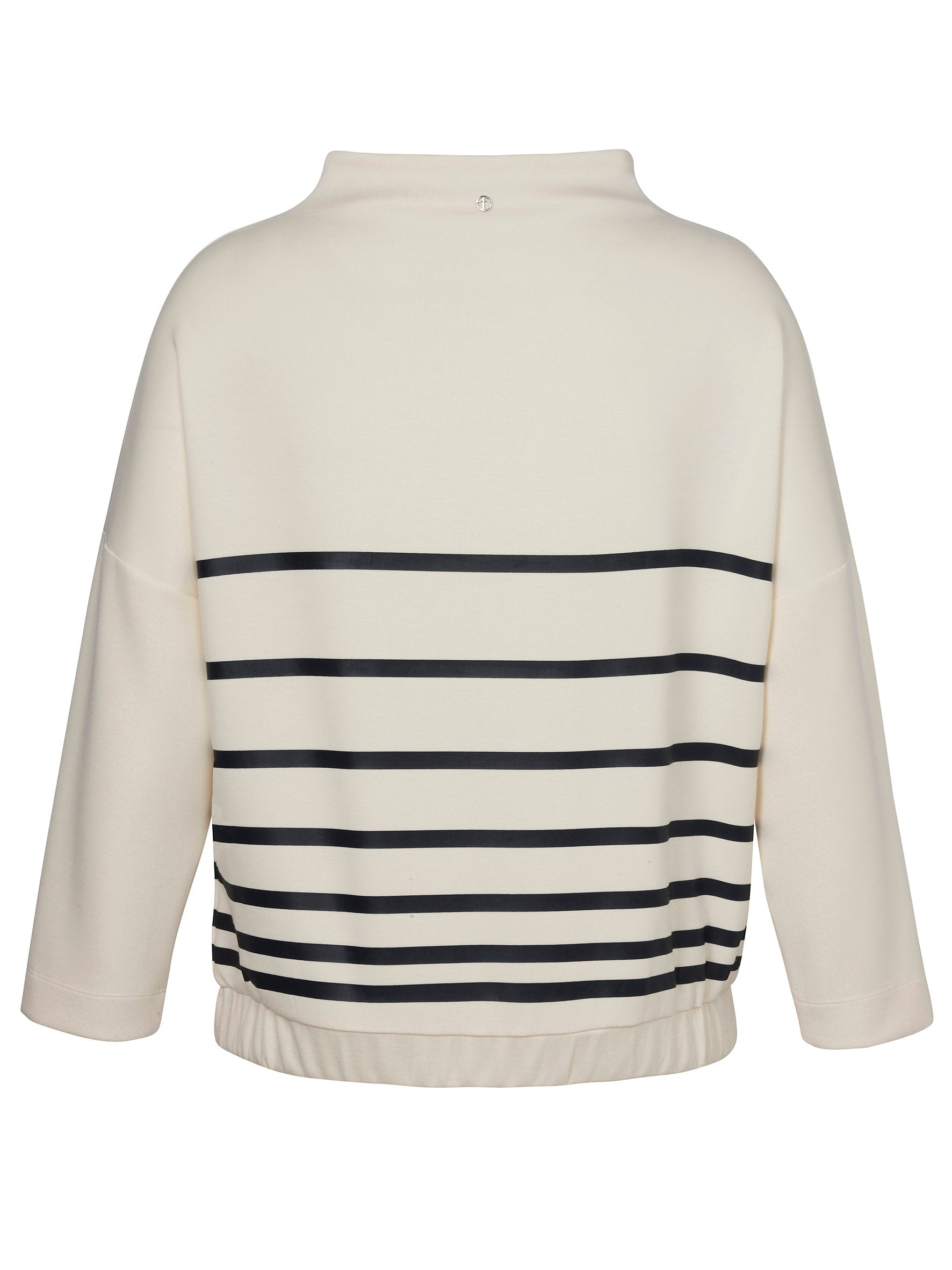 Sweatshirt Kelchkragen 1/1 Arm Druck (Butter / Navy)