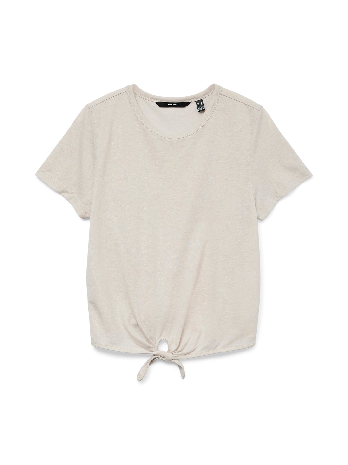 Vmhanna Ss Crop Tie Top Jrs Ga (Silver Lining)