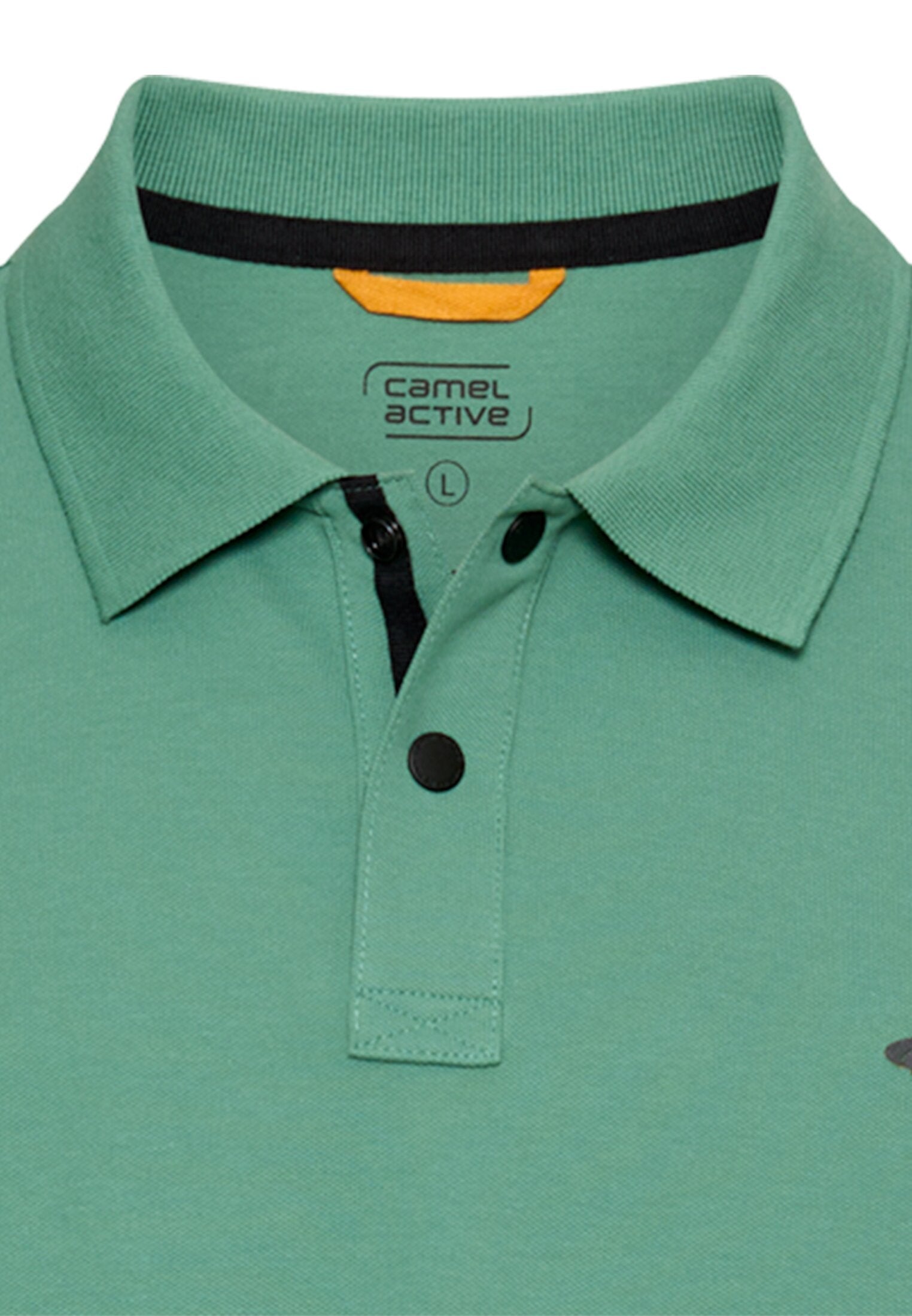 Poloshirt mit Druckknöpfen (Lagoon Green)