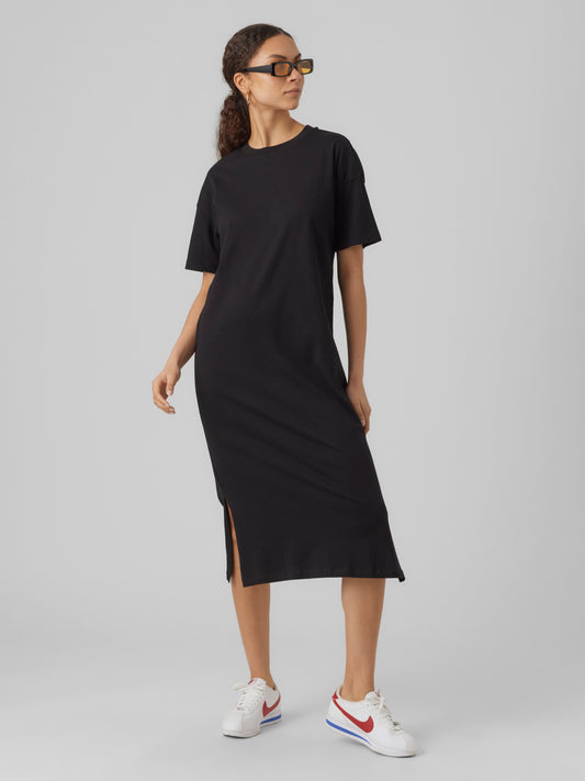 Vmmolly Ss Oversize Calf Dress Noos (Black)