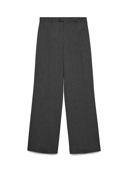 Vmtexas Mw Straight Pant Noos (Dark Grey Mel)