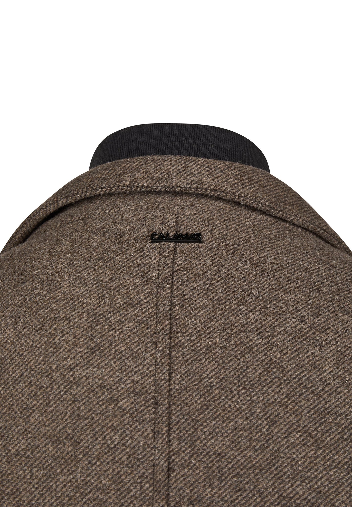 Twill Wollmantel (Dark Brown)