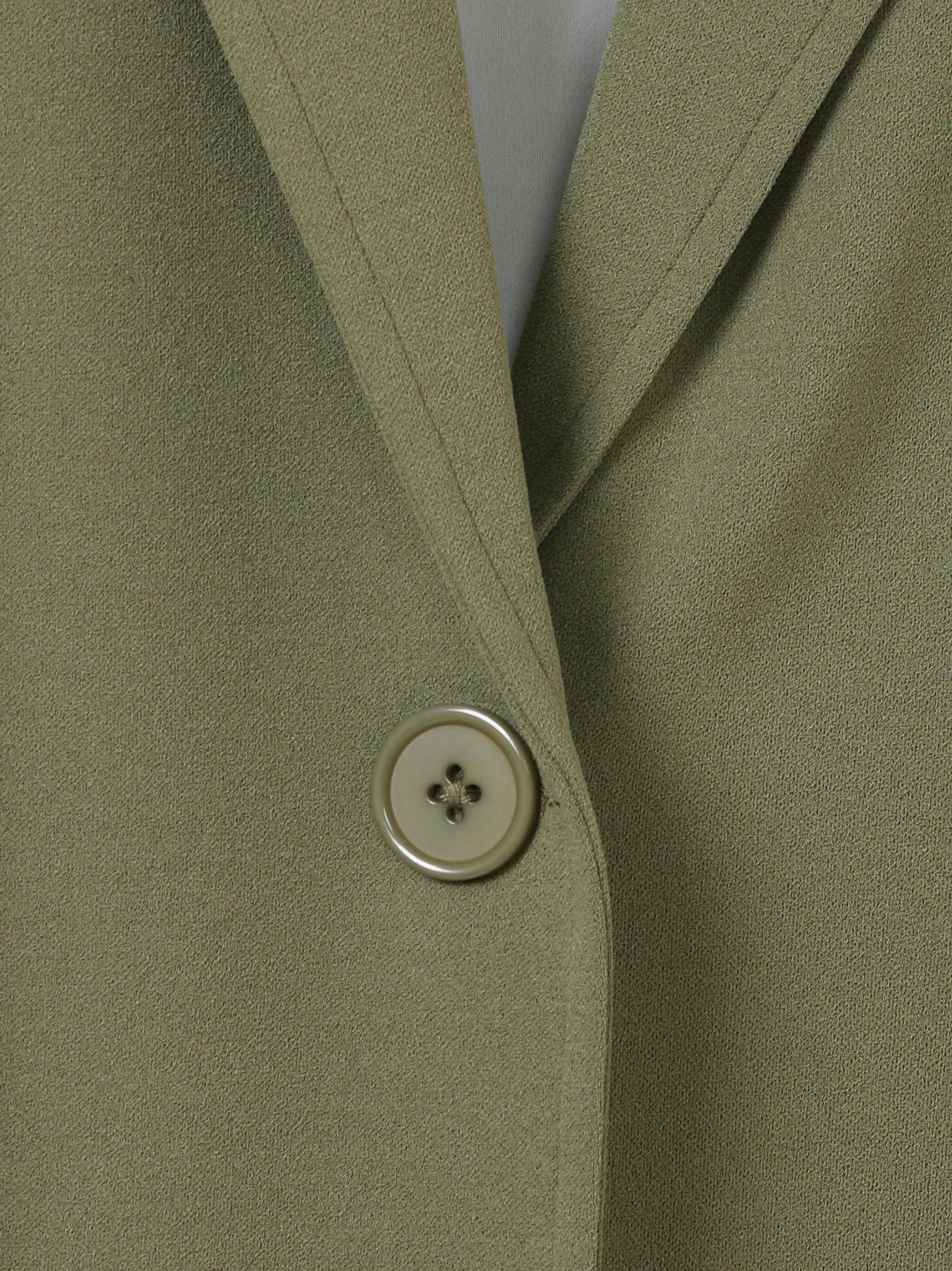 Jacke Revers 3/4 Arm Knopf (Green)