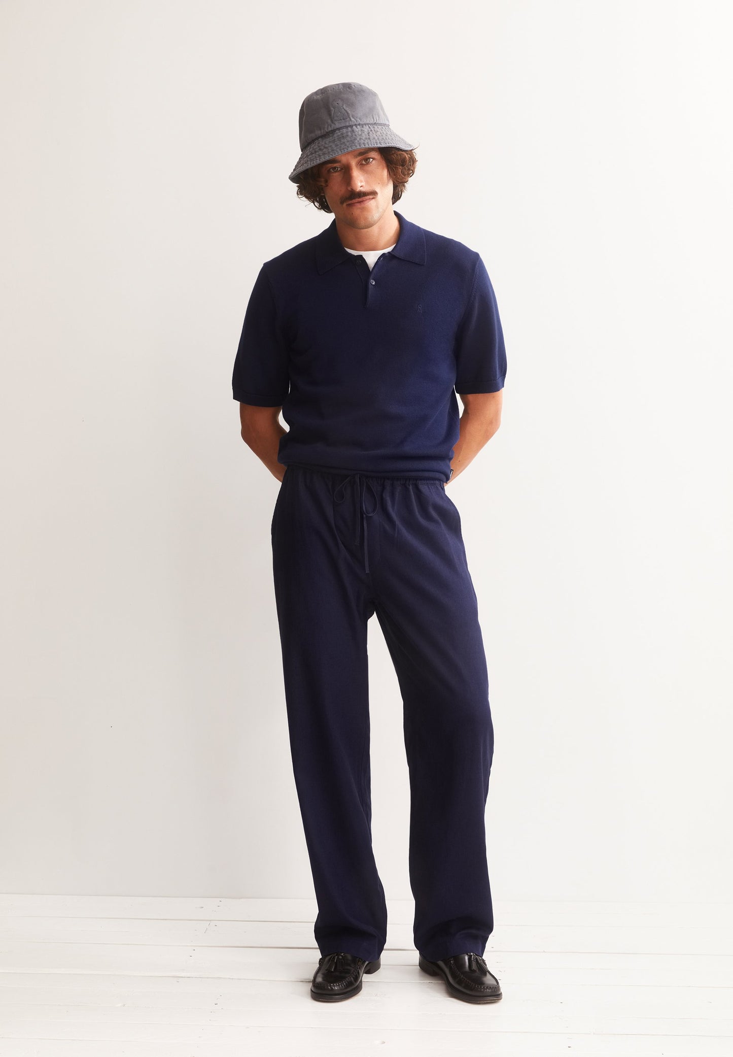 Lukaa Lino Pant (Tinted Navy)