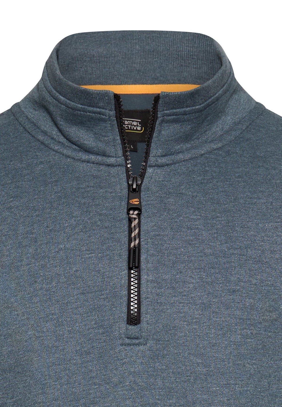 Sweatshirt mit Troyerkragen (Tinted Blue)