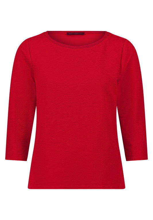 Strukturshirt (Red Scarlet)