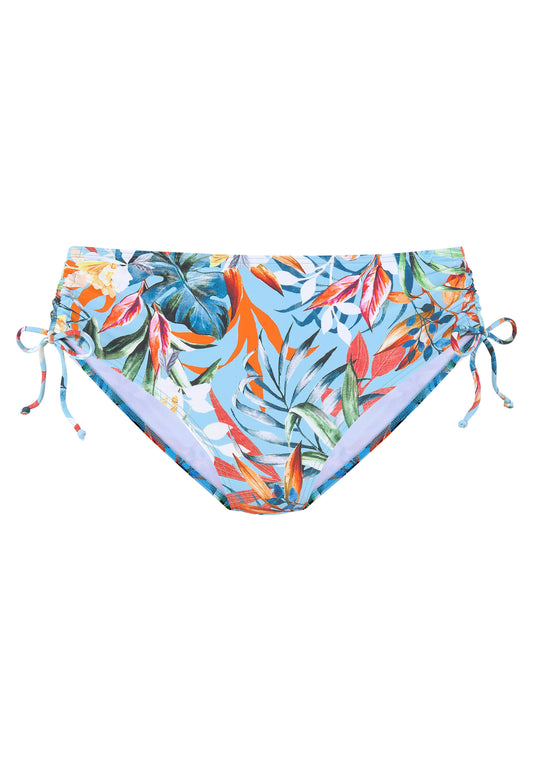 venice beach lm exkl. sport Bikinihose mit Raffung (Lt.blue Prin)