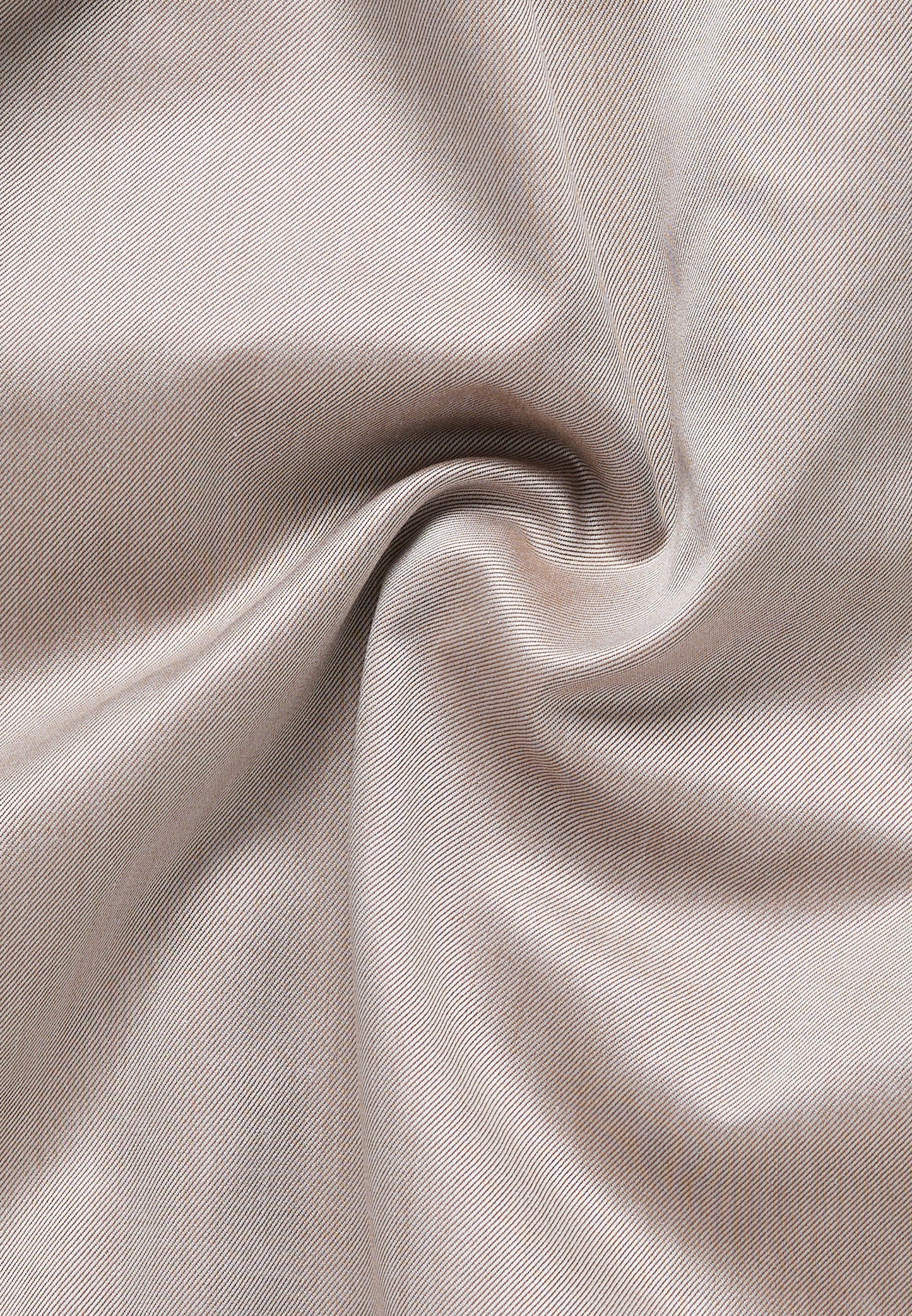 ETERNA unifarbenes Gentle Shirt SLIM FIT (Beige-braun)