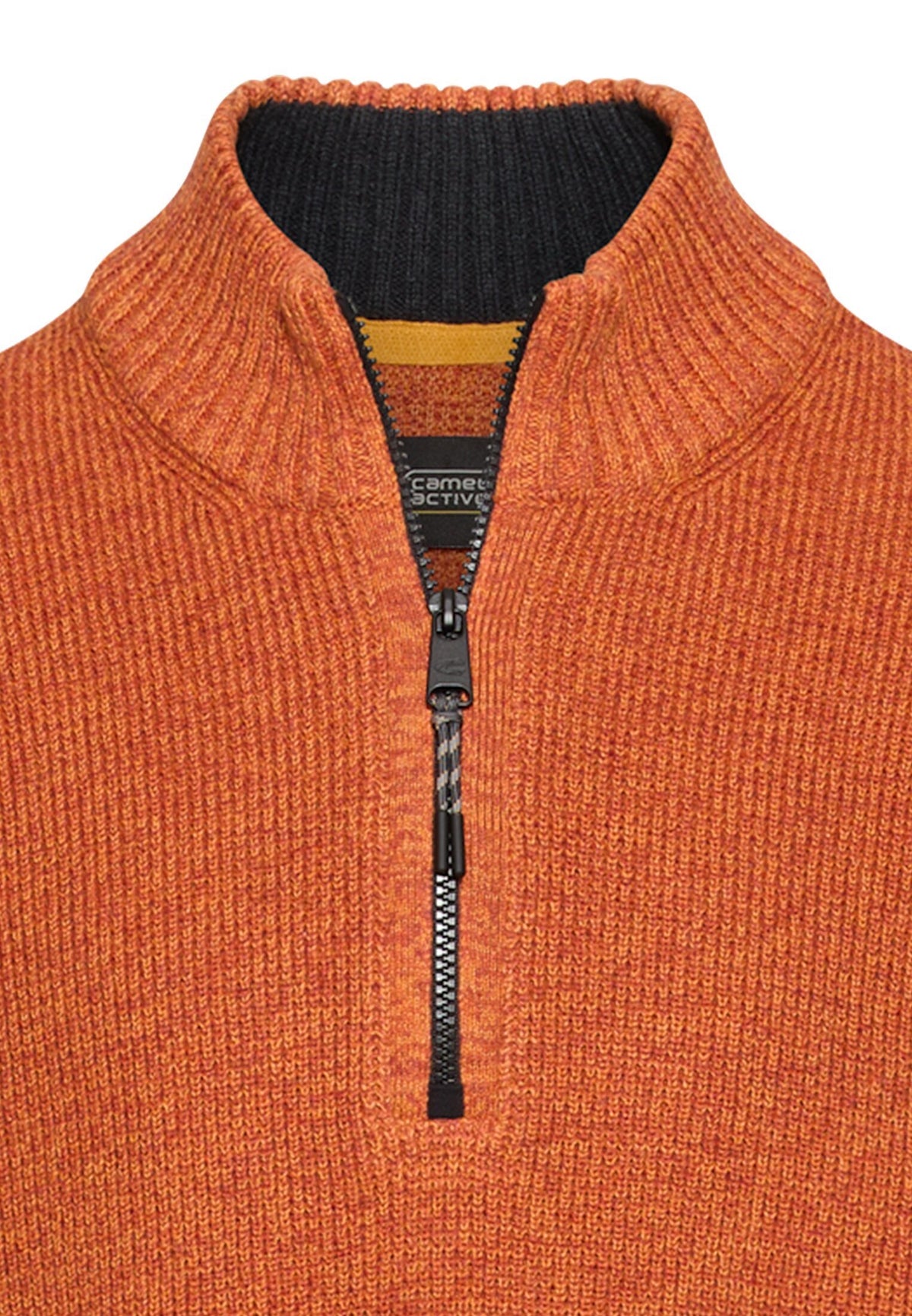 Strick-Troyer in melierter Optik (Brick Orange)