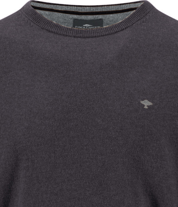 O-Neck, Merino Cashmere (Charcoal)