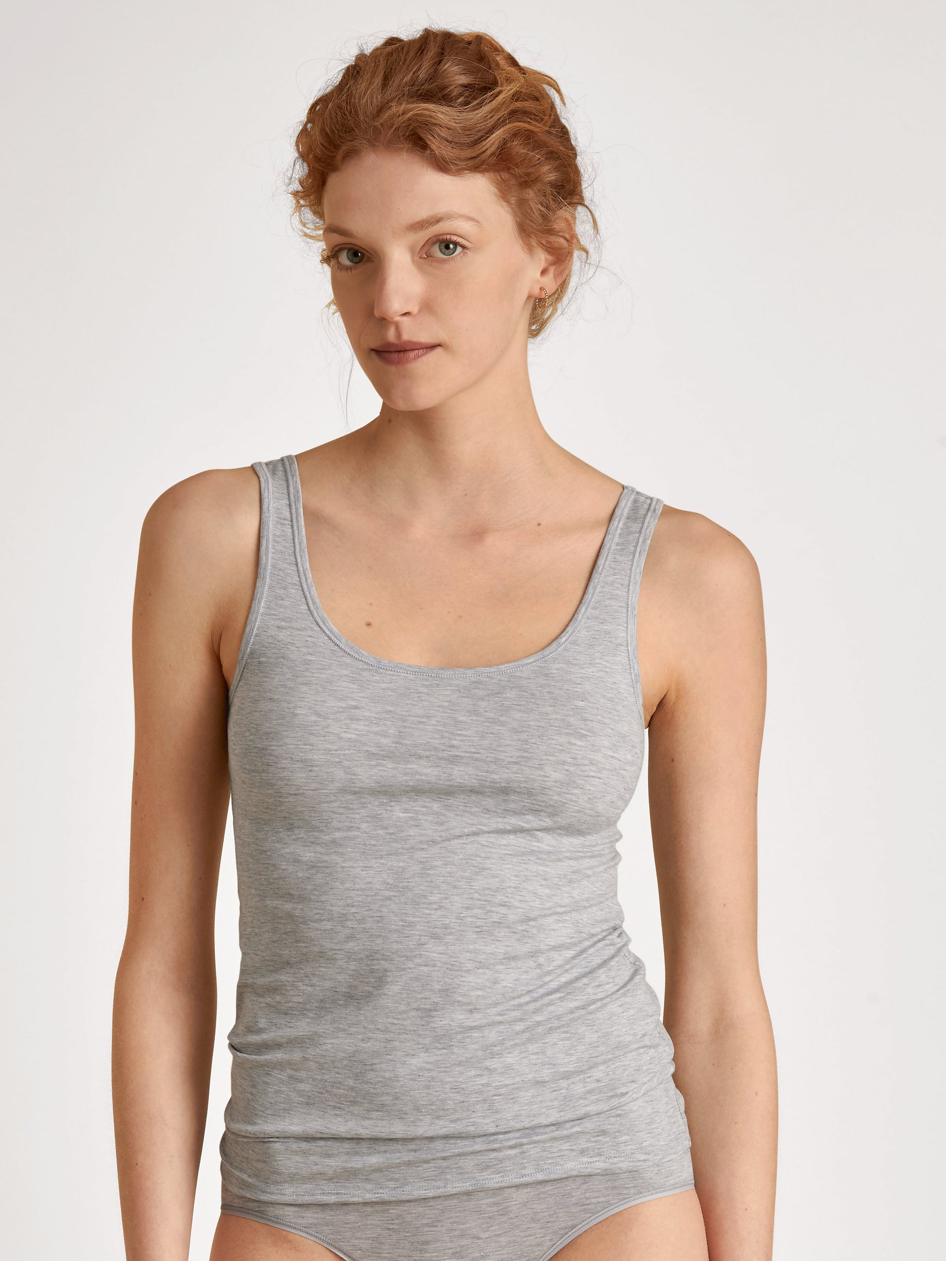 DAMEN Top ohne Arm (Grey Melange)