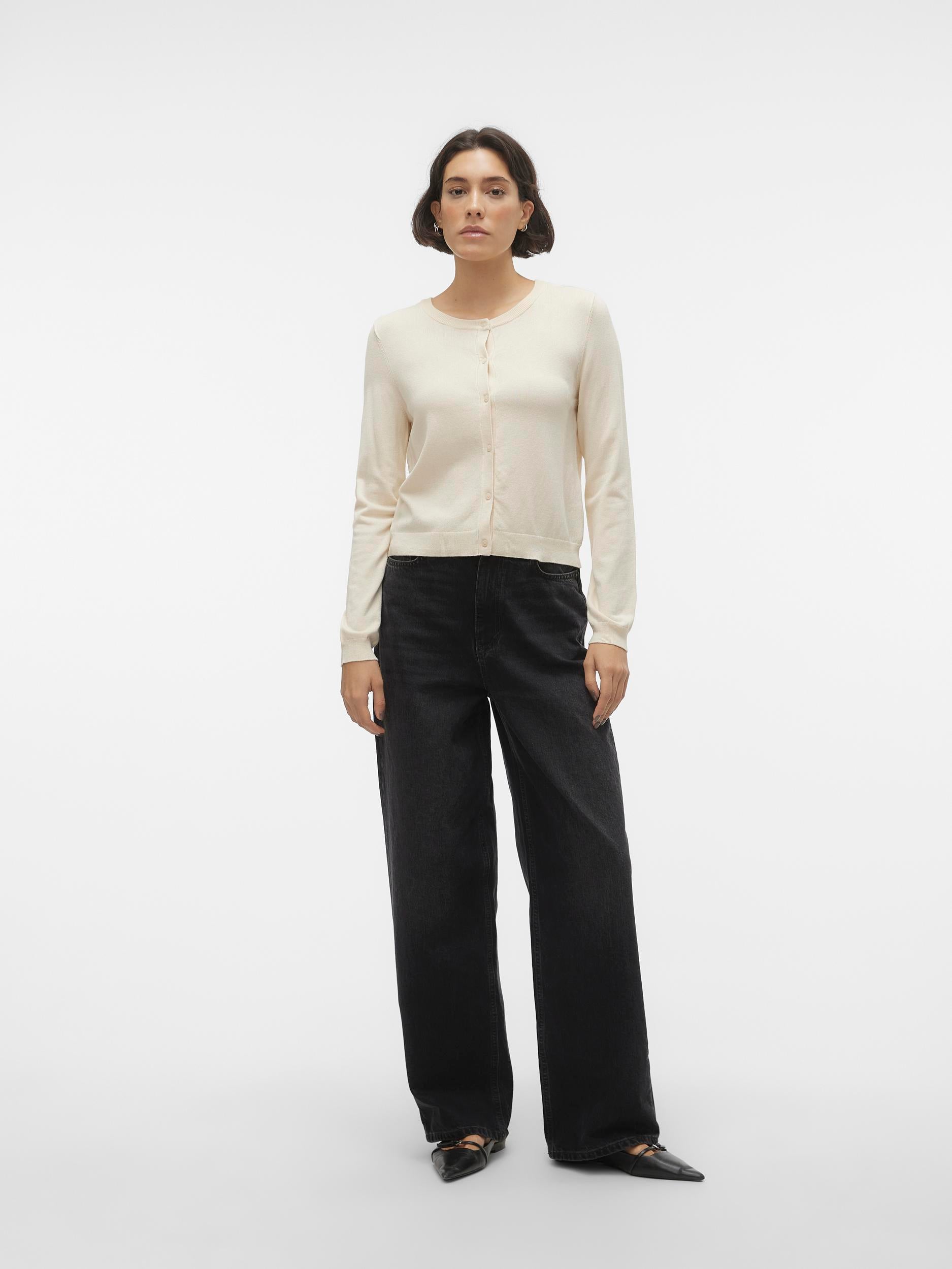 Vmglory Ls O-neck Short Cardigan Ga (Birch)