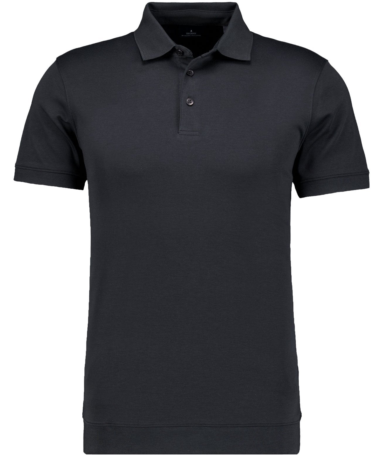 Pima-Polo mit Bund (Schwarz)