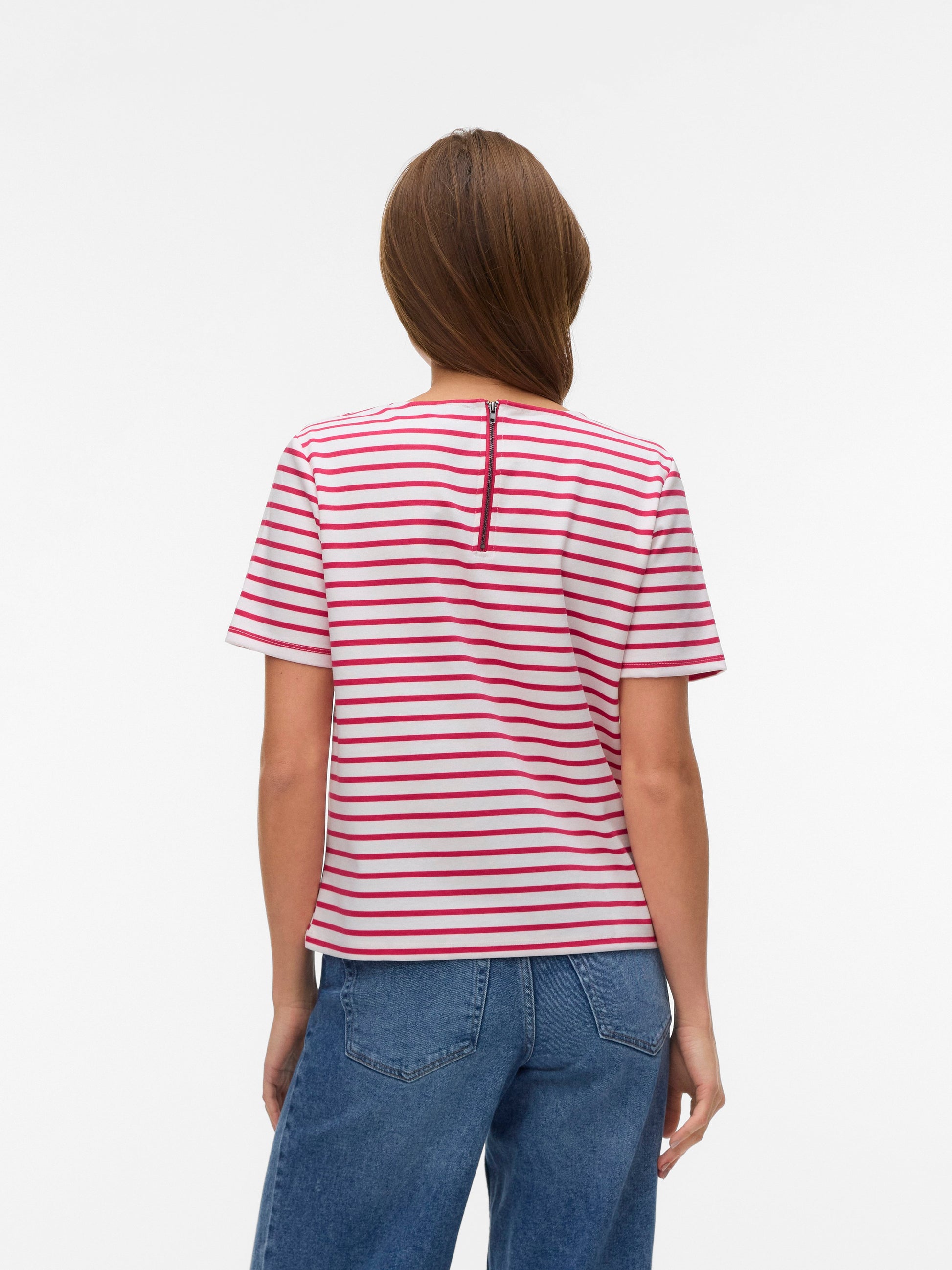 Vmabby Ss Zip Top Jrs Noos (Snow White)