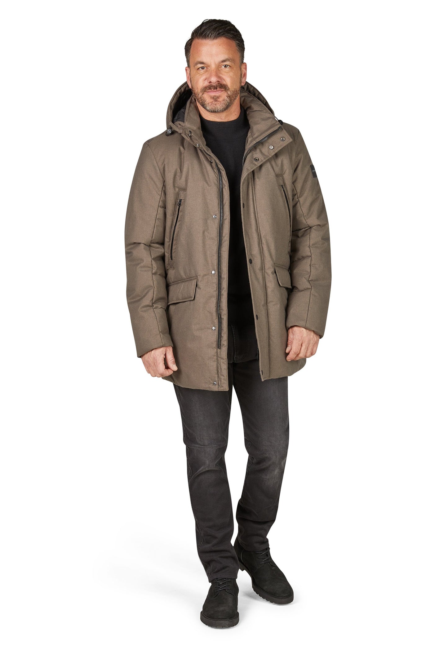 Jacke Wool Look (Cashew Brown)