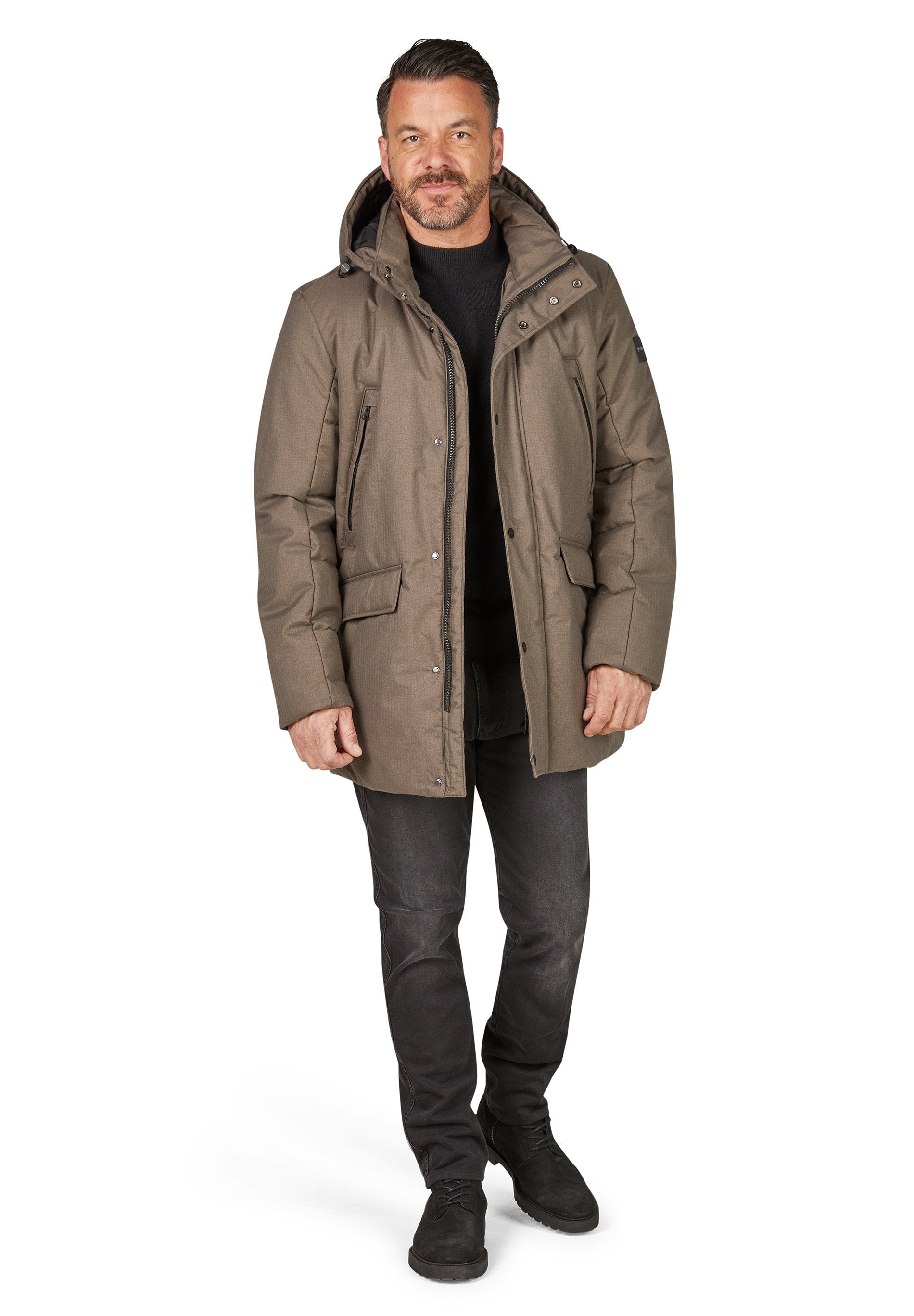 Jacke Wool Look (Cashew Brown)