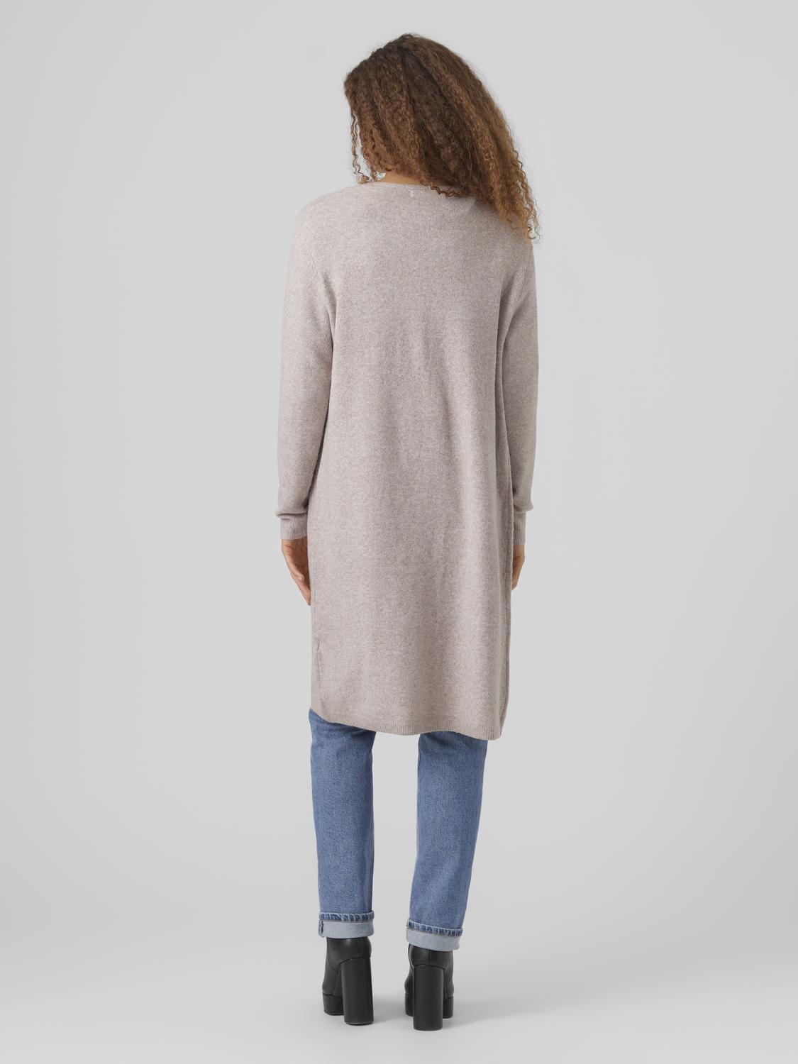 Vmdoffy Ls Long Open Cardigan Ga Noos (Woodrose/m)