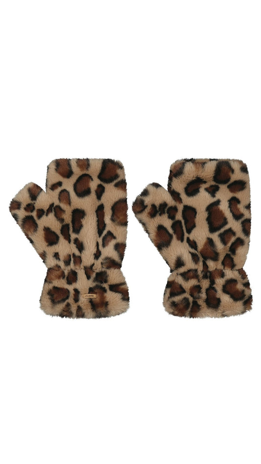 Britamu Fingerless Gloves (Brown Print Brown)