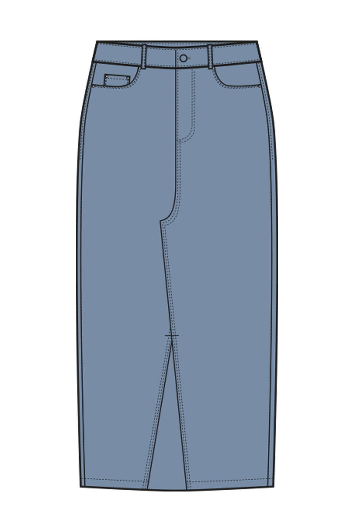 Denim skirt (Denim)