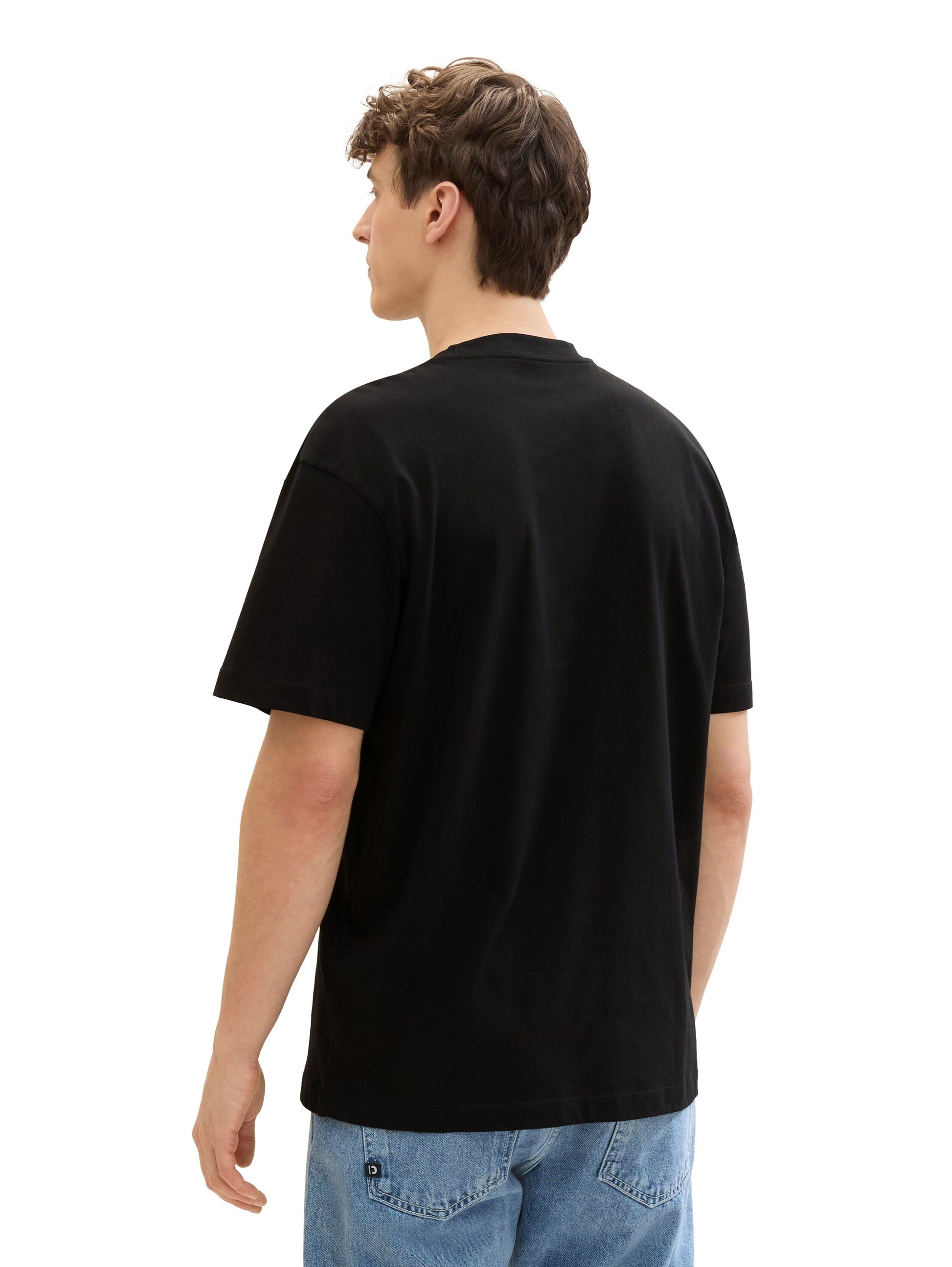 T-Shirt mit Logo Print (Black)
