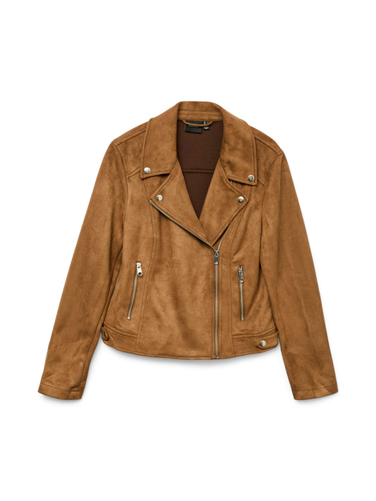 Vmjose Short Faux Suede Jacket Ga Noos (Cognac)