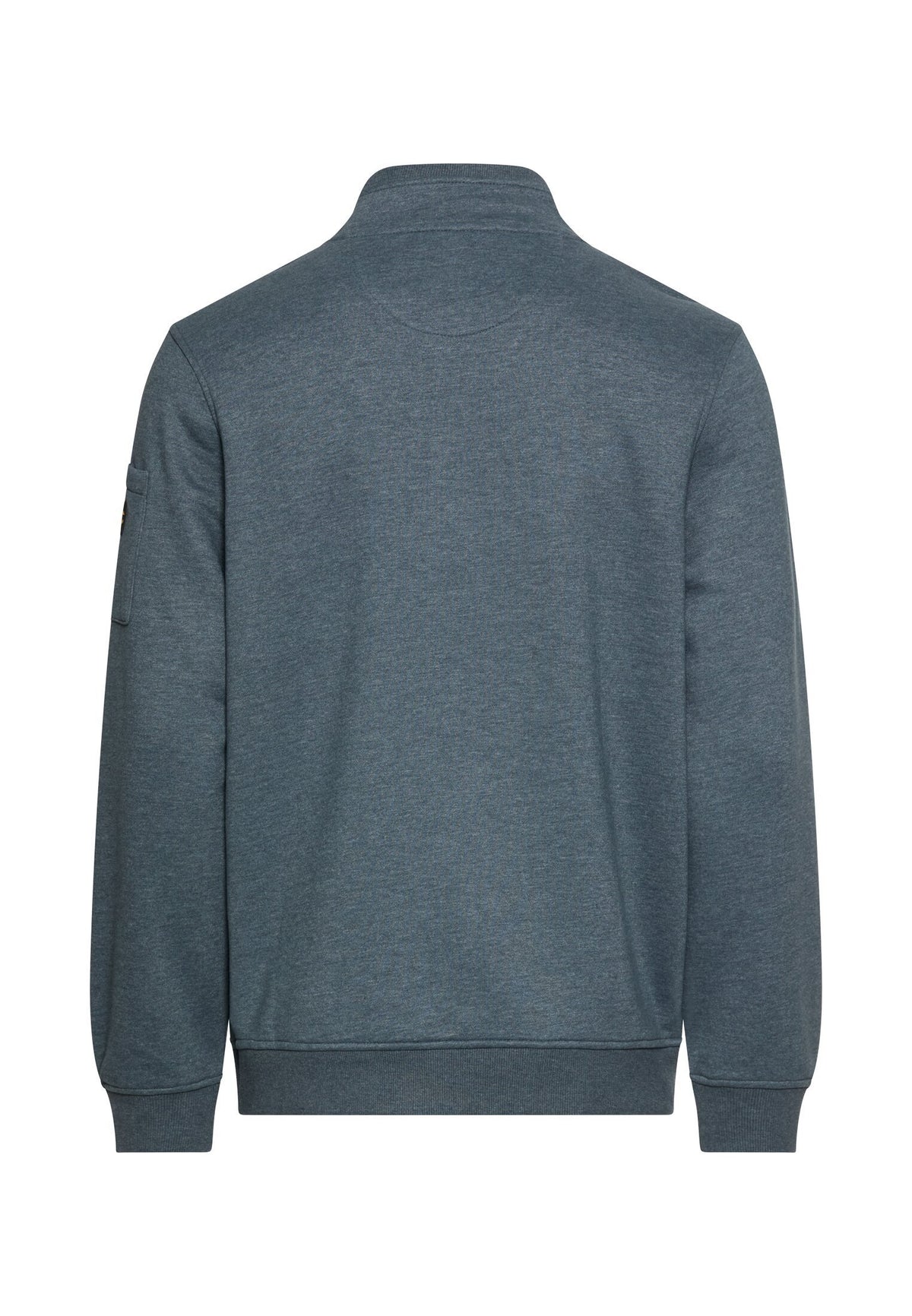 Sweatshirt mit Troyerkragen (Tinted Blue)