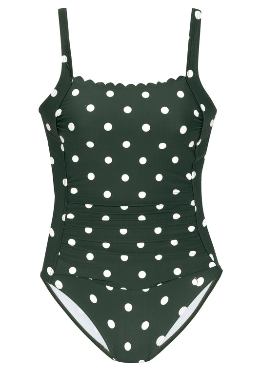 LASCANA Badeanzug (Dk Green-cre)
