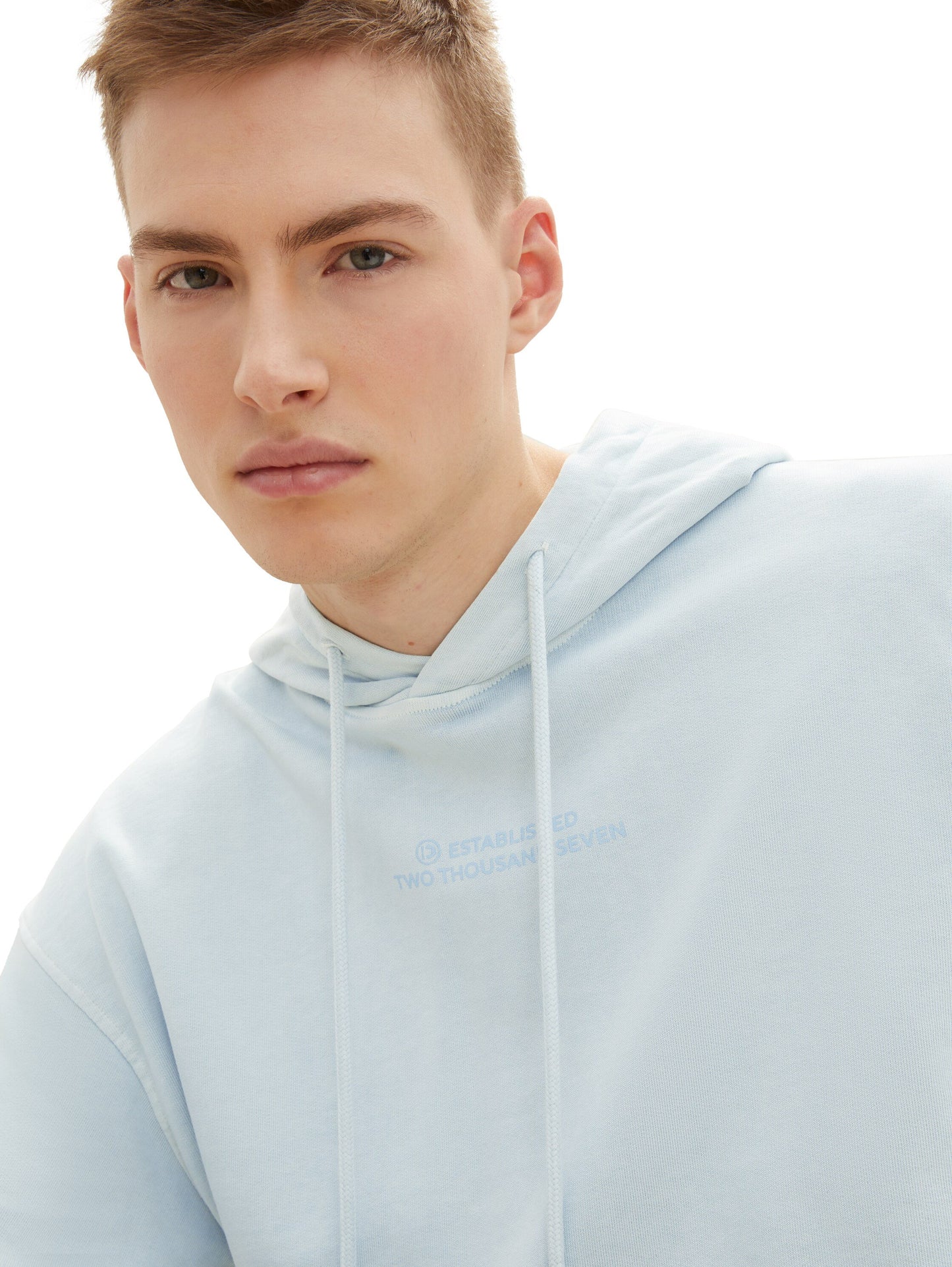 Hoodie mit Print (Dusty Mint Blu)