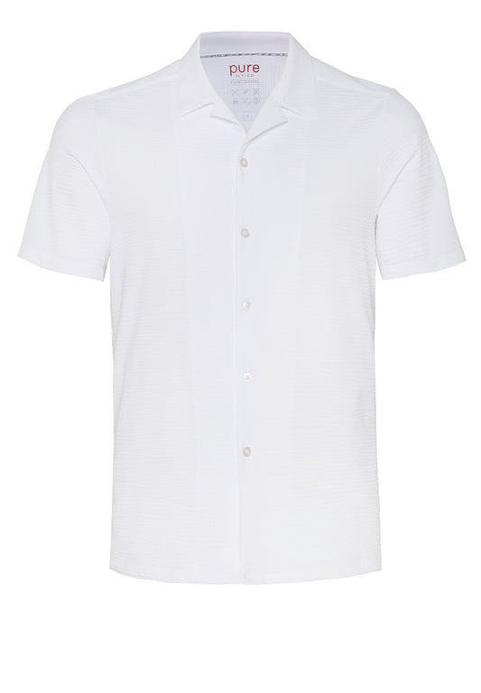 PURE- Functional Hemd Halbarm (Uni Weiß)