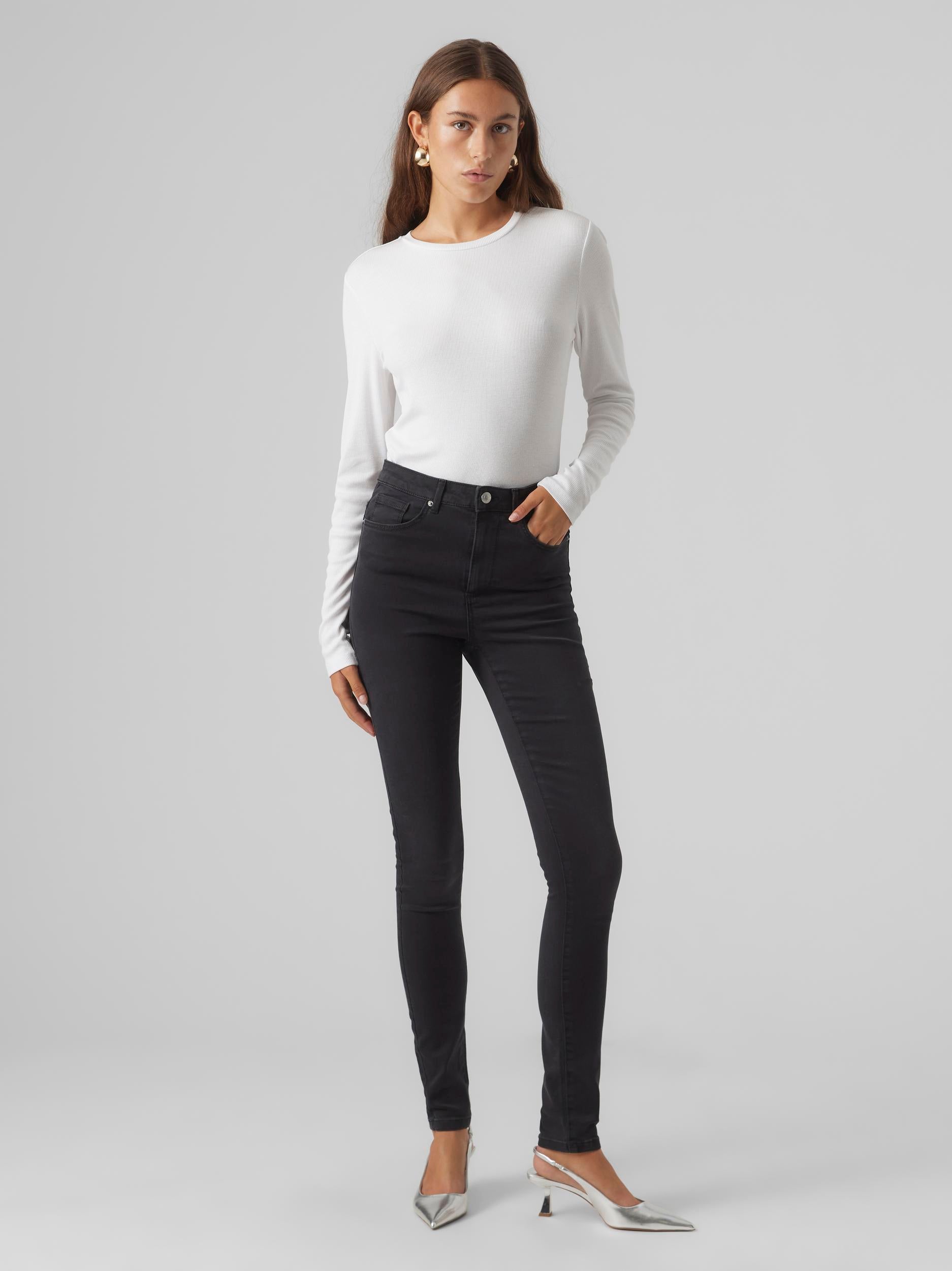 Vmroma Ls Slim Top Ga Jrs Noos (Bright White)