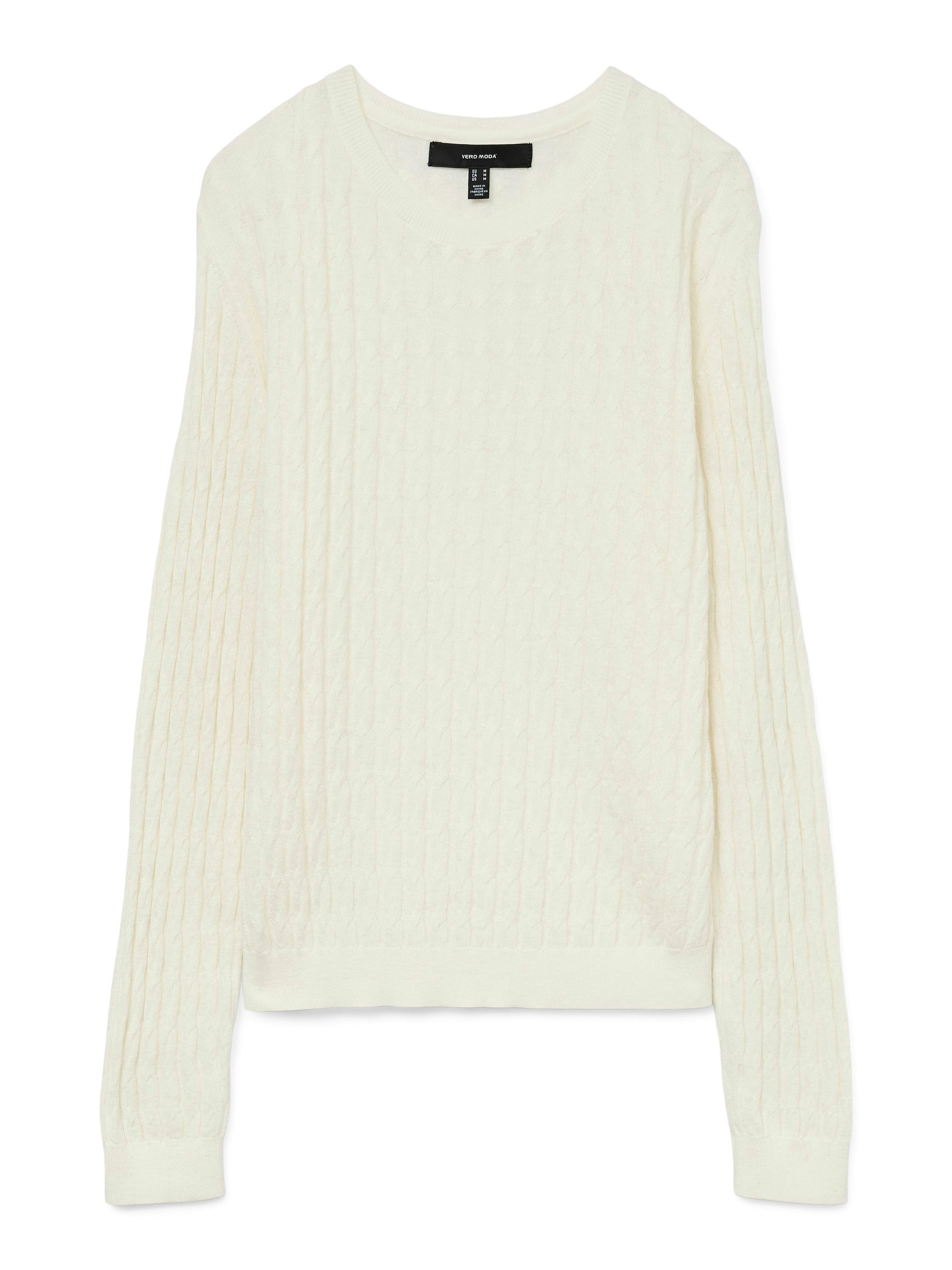 Vmflo Ls O-neck Pullover Boo (Birch)