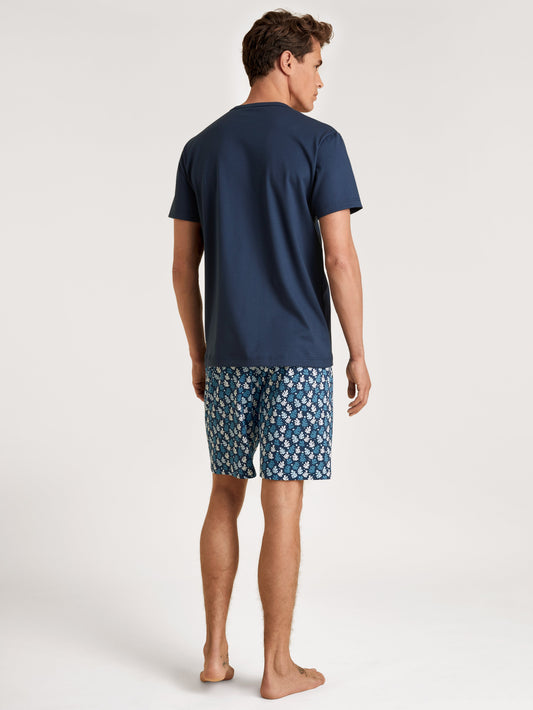 HERREN Pyjama kurz (Insignia Blue)