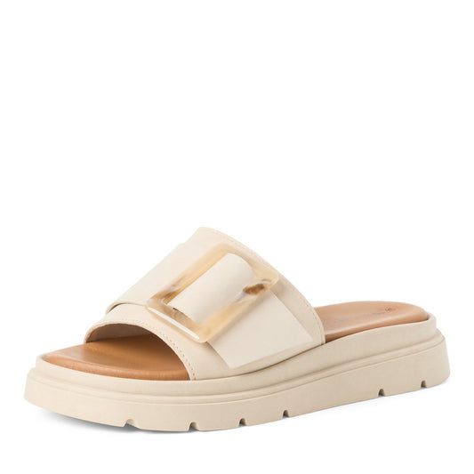 Pantolette (Ivory Nubuc)